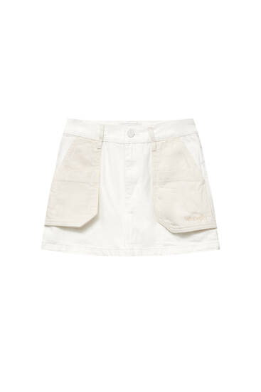 Wrangler ATG mini skirt with contrast pockets