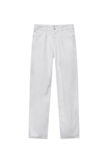 White baggy fit jeans