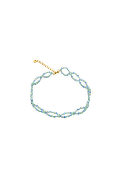 Beaded choker with circle details