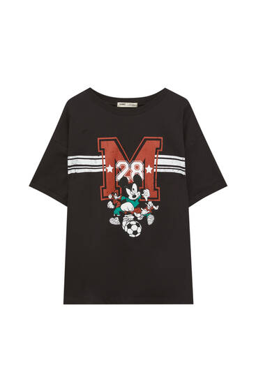 T-shirt universitaire Mickey Mouse