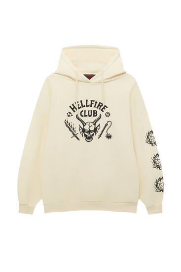 Stranger Things Hellfire Club hoodie - pull&bear