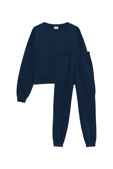 blue tracksuit pull and bear