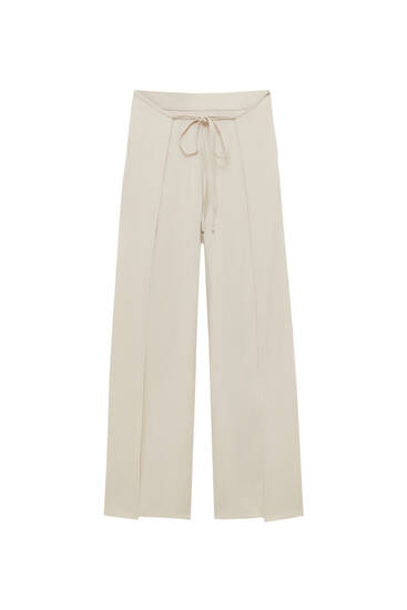 Flowing pareo trousers