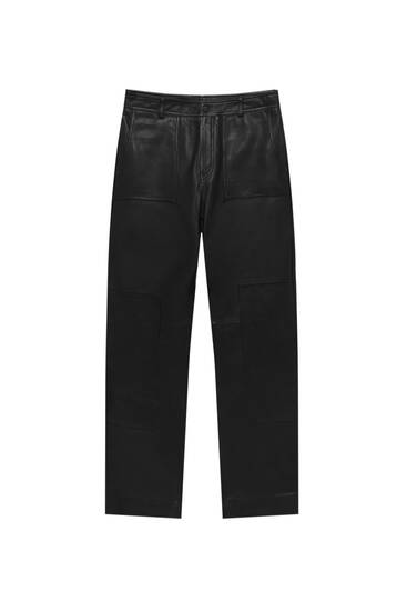 Leather cargo trousers - Limited Edition