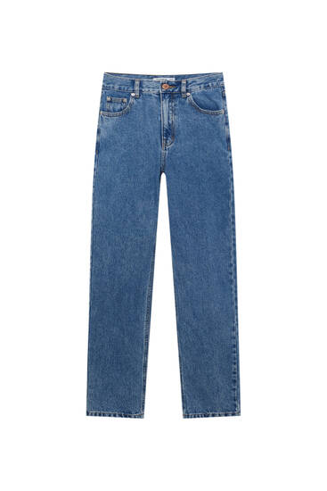 densidad Pensionista Playa Jeans mom fit básicos - PULL&BEAR
