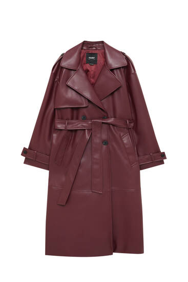 Trench - Jackets & Coats - Clothing - Woman - PULL&BEAR Ireland