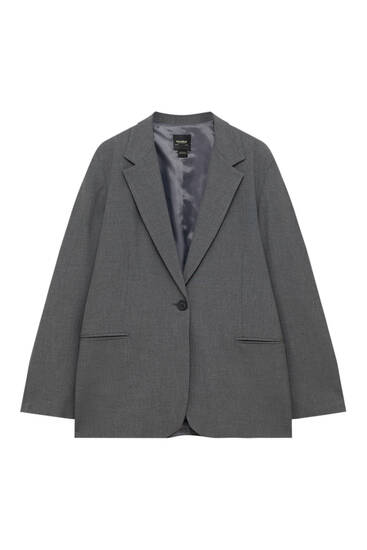 Basic buttoned blazer