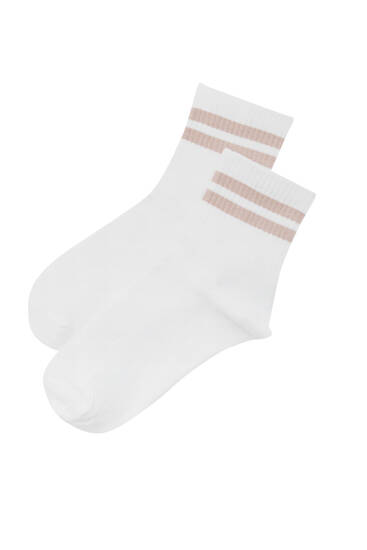 Striped sports socks