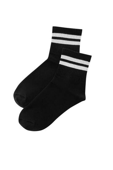 Striped sports socks