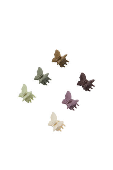 Pack 6 pinzas mariposa