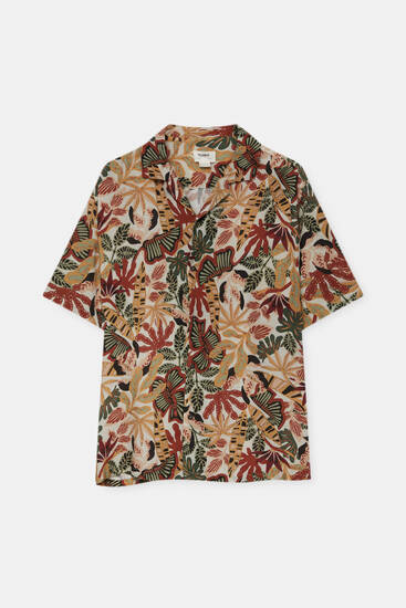 Camisa de manga corta diseño selva