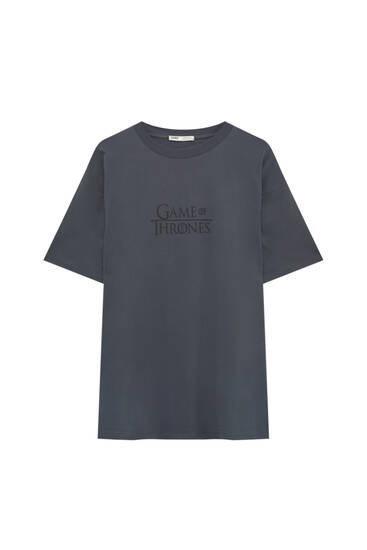 pull and bear grey t shirt