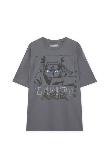 T-shirt Naruto cinzenta