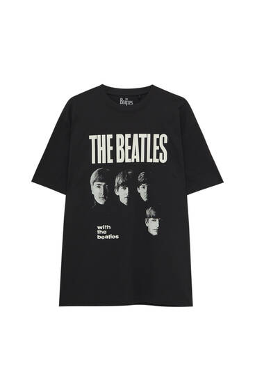 T-shirt The Beatles noir