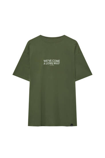 Short sleeve T-shirt with slogan