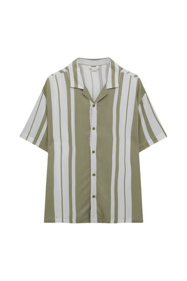 Shirt with coloured stripes