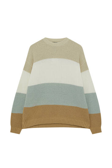 Panelled sweater