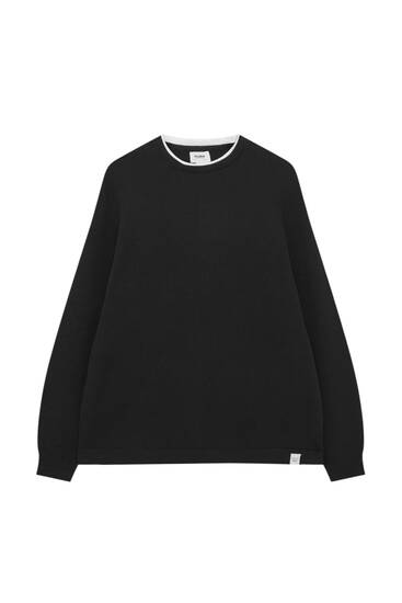 Pull en maille à col rond