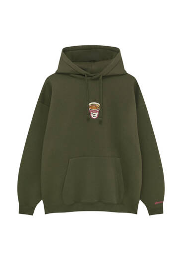 Hoodie with embroidered graphic