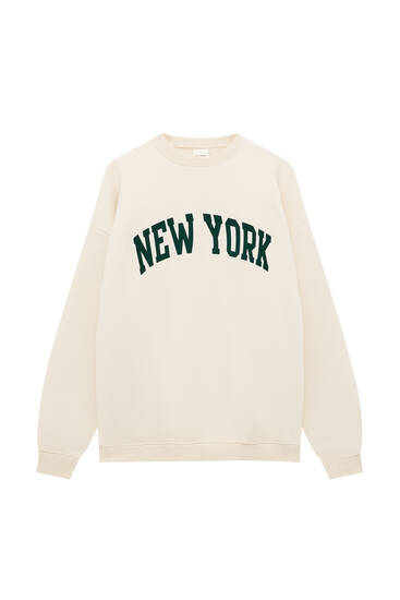 Sweatshirt New York flocked