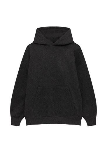 Textured soft fabric hoodie