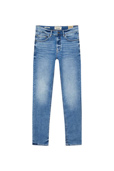 Jeans skinny fit básicos azul medio