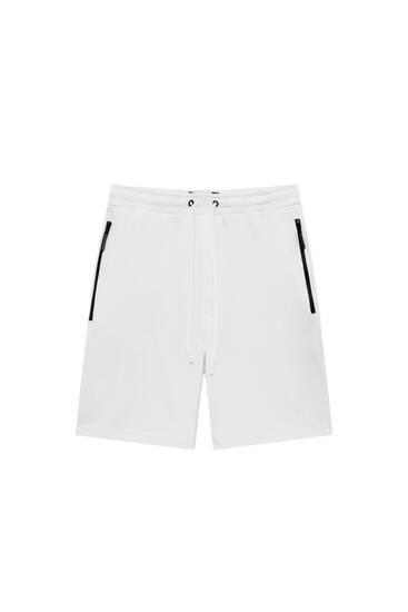 Slim fit jogger Bermuda shorts