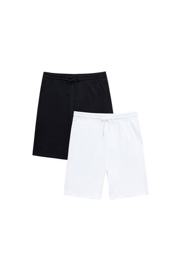 Pack of 2 jogger Bermuda shorts