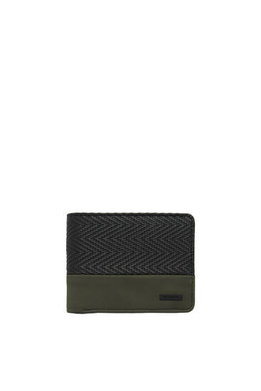 Green and black wallet