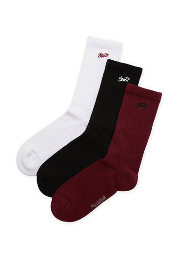 3er-Pack lange Socken