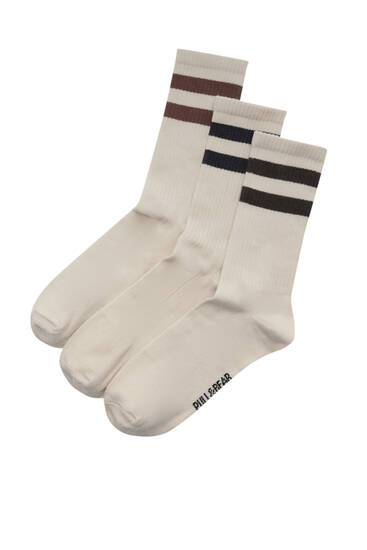 Long striped sports socks