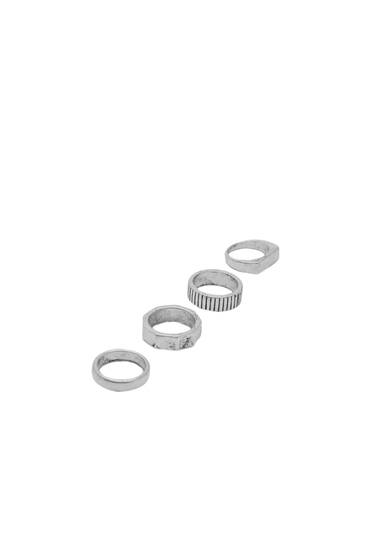 Pack of 4 rings