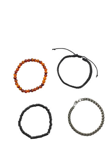 Pack of 4 assorted bracelets