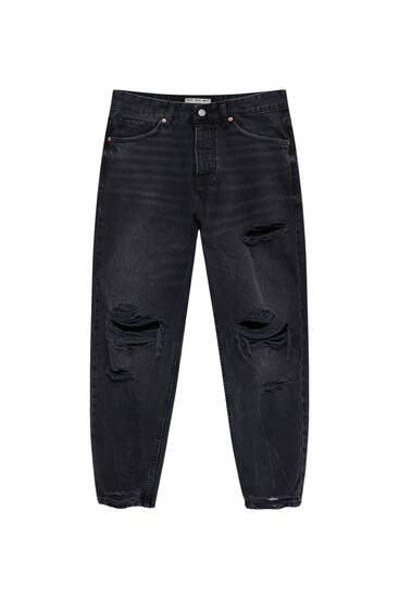 ג'ינס Standard fit עם אפקט דהוי