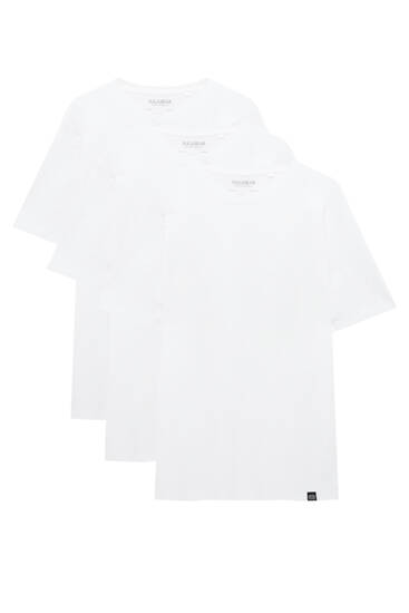 Set de 3 tricouri simple cu mânecă scurtă