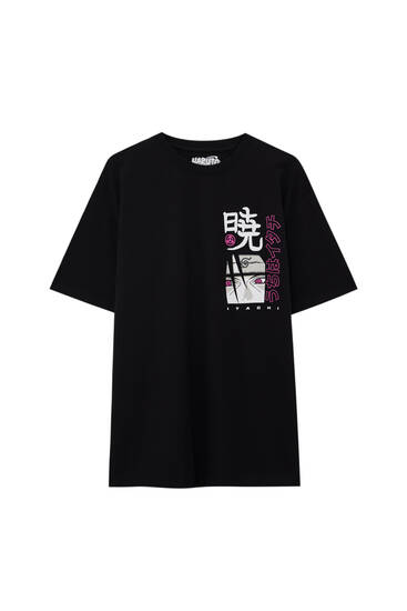 pull and bear pink t shirt
