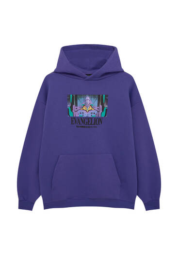 Lilac Evangelion sweatshirt