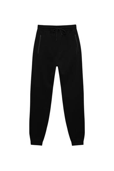 Jogger trousers with zips