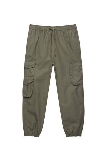 Cargo joggers in technical fabric