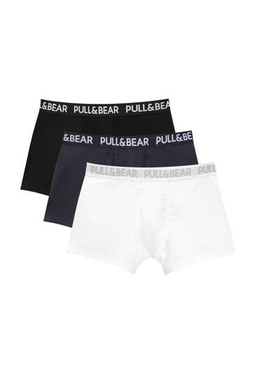Pack of 3 boxers with contrast logo