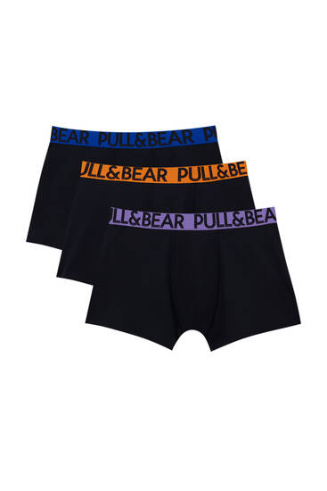 3-Pack Of Boxers With Coloured Waistband - Pull&Bear