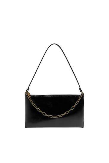 Shoulder bag with chain detail