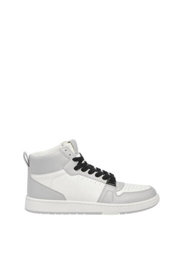 Multi-piece high-top trainers
