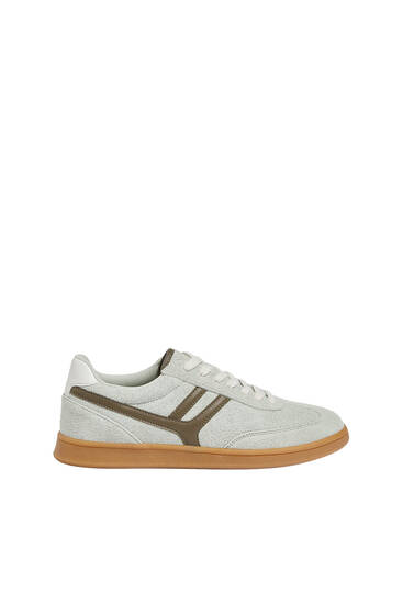 Casual retro leather trainers