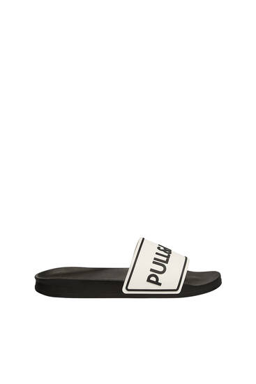 Logo pool sandals