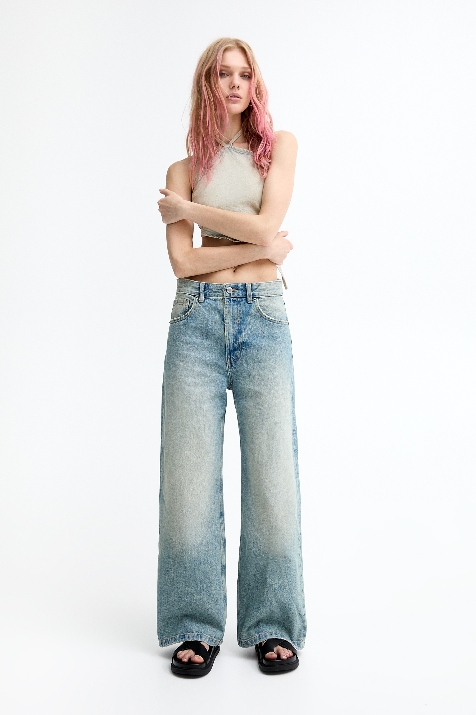 Baggy - Jeans - Collection - Woman - PULL&BEAR Egypt
