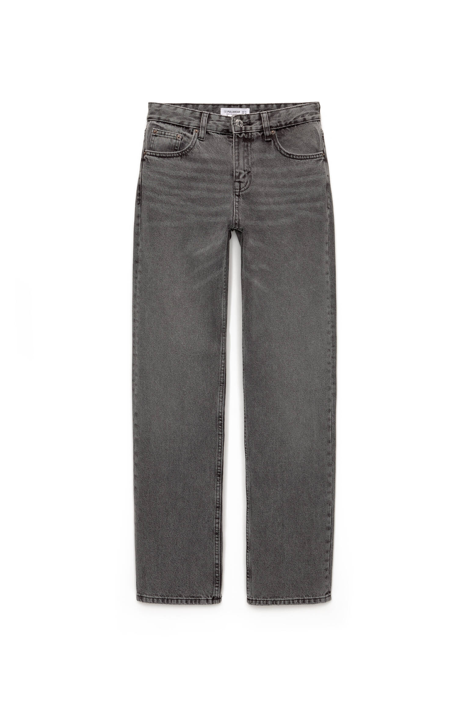Mid-waist Straight-leg Jeans