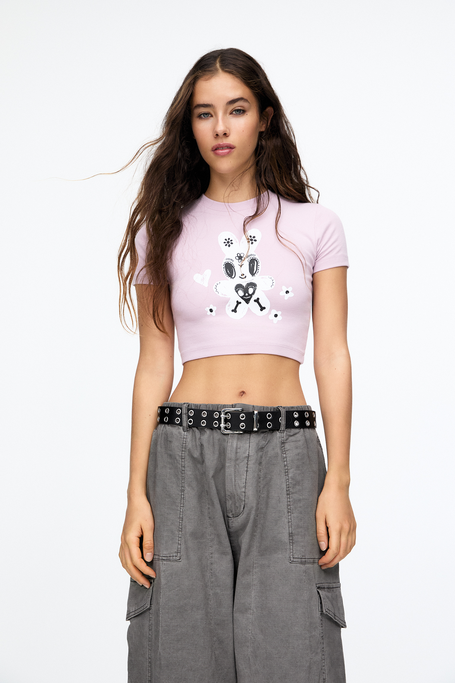 Camisetas de fashion pull and bear mujer