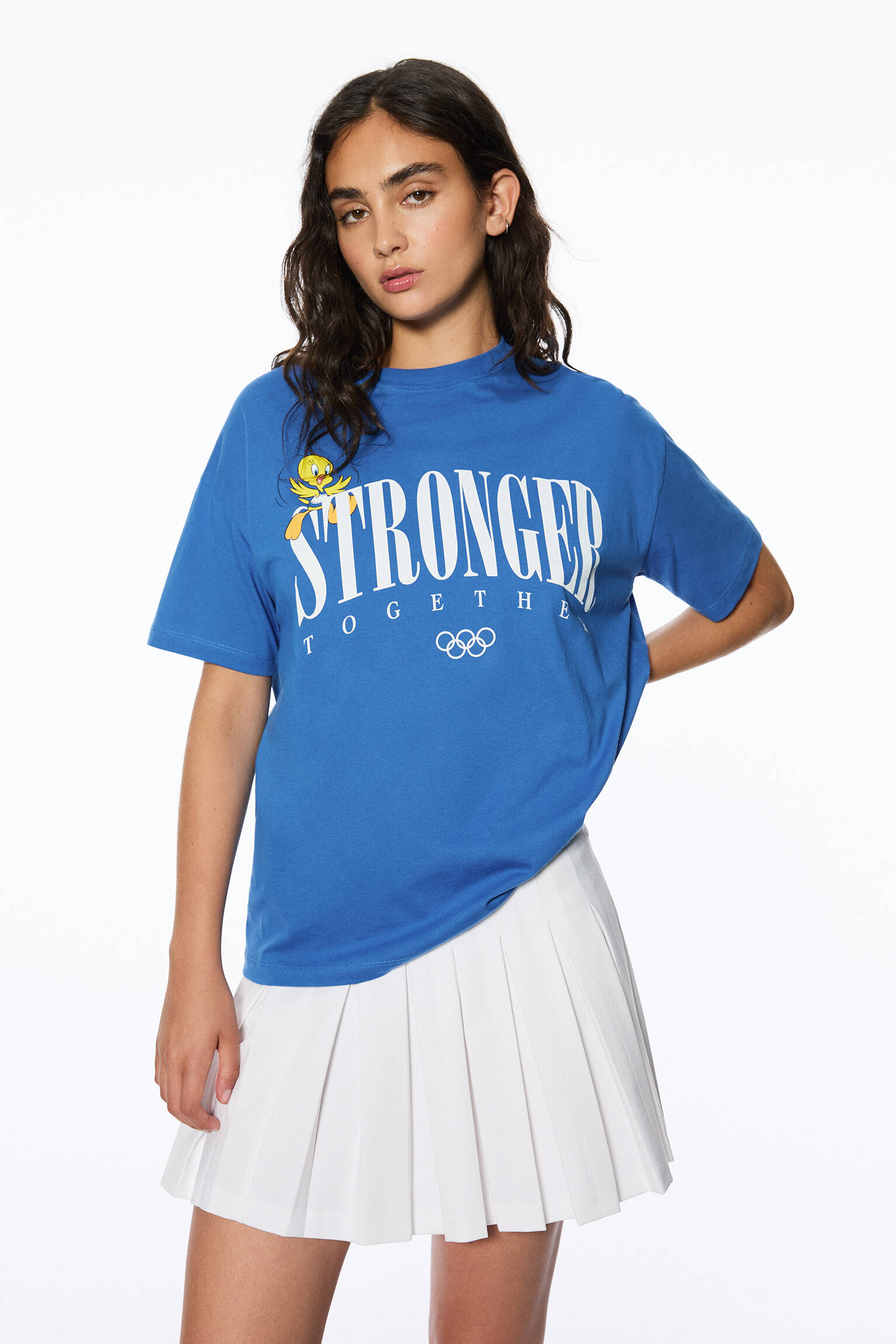 t-shirt-looney-tunes-x-olympic-collection-pull-bear