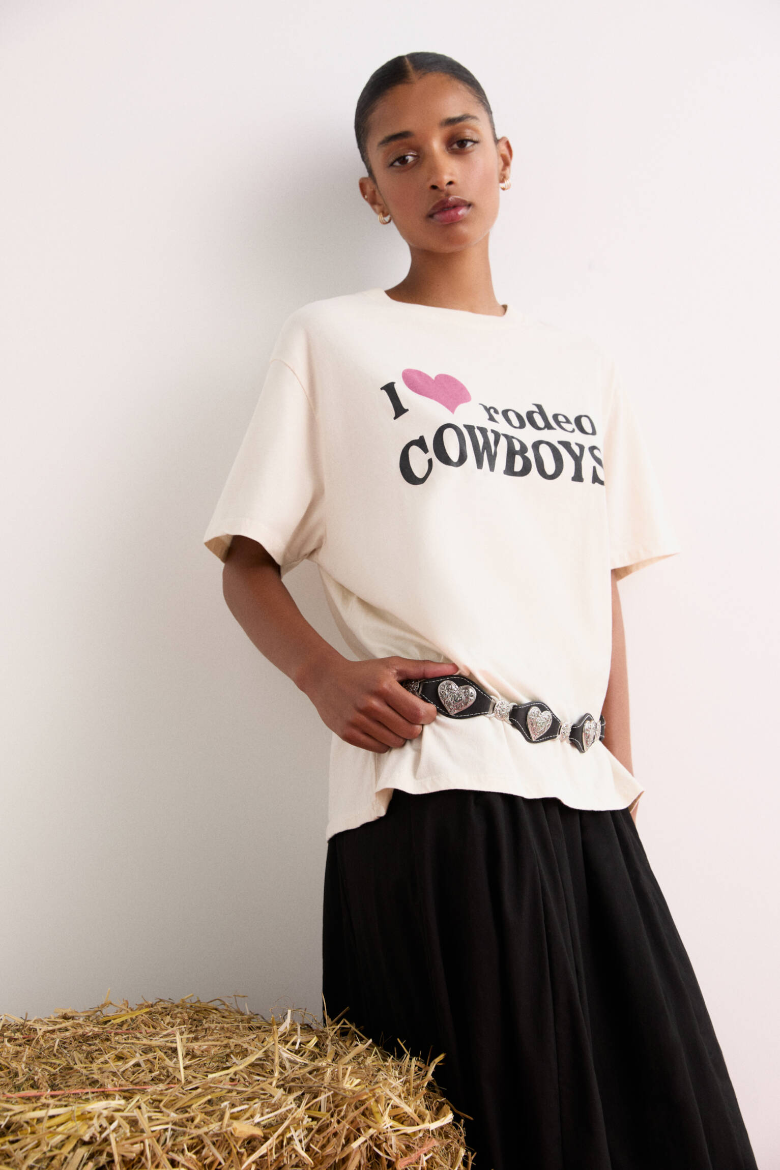 Oversize-Shirt mit Herz-Cowboys - PULL&BEAR